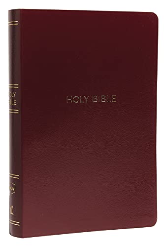 Beispielbild fr NKJV, Reference Bible, Center-Column Giant Print, Leather-Look, Burgundy, Red Letter Edition, Comfort Print zum Verkauf von ThriftBooks-Atlanta