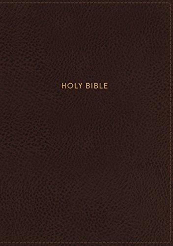 9780785217954: NKJV, Thinline Reference Bible, Large Print, Imitation Leather, Brown, Red Letter Edition, Comfort Print