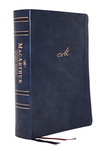 Stock image for NKJV, MacArthur Study Bible, 2nd Edition, Leathersoft, Blue, Comfort Print: Unleashing Gods Truth One Verse at a Time for sale by Goodwill Books
