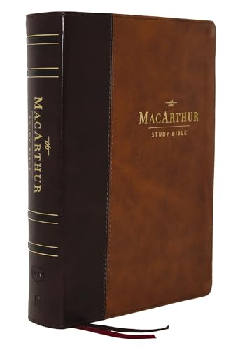 Stock image for NKJV, MacArthur Study Bible, 2nd Edition, Leathersoft, Brown, Thumb Indexed, Comfort Print: Unleashing God's Truth One Verse at a Time for sale by GF Books, Inc.