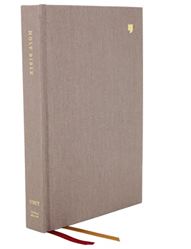9780785224716: NET Bible, Thinline, Cloth over Board, Gray, Comfort Print: Holy Bible