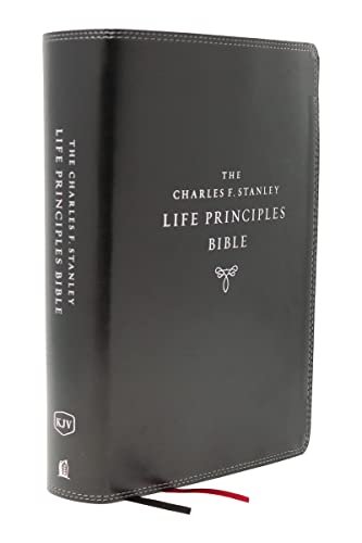 9780785225478: KJV, Charles F. Stanley Life Principles Bible, 2nd Edition, Leathersoft, Black, Comfort Print: Growing in Knowledge and Understanding of God Through His Word