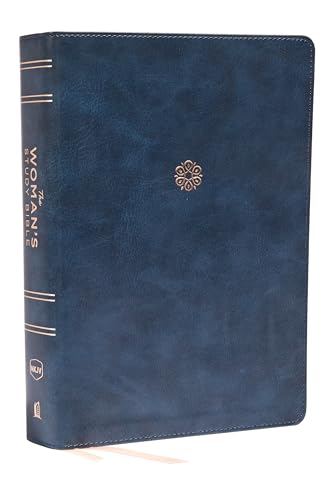 Stock image for NKJV, The Womans Study Bible, Leathersoft, Blue, Red Letter, Full-Color Edition: Receiving Gods Truth for Balance, Hope, and Transformation for sale by Goodwill Books