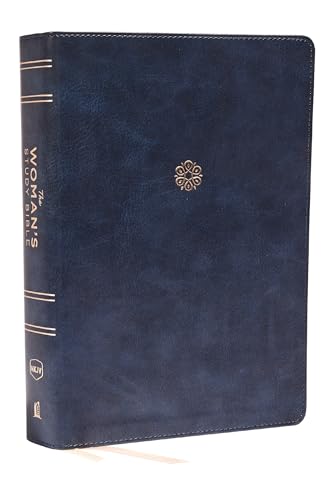 Stock image for NKJV, The Woman's Study Bible, Leathersoft, Blue, Red Letter, Full-Color Edition, Thumb Indexed: Receiving God's Truth for Balance, Hope, and Transformation for sale by GF Books, Inc.