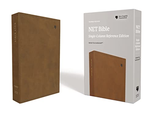 9780785227267: NET Bible, Single-Column Reference, Leathersoft, Brown, Comfort Print: Holy Bible