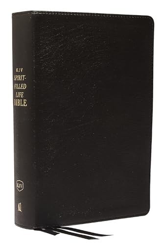 Imagen de archivo de KJV, Spirit-Filled Life Bible, Third Edition, Genuine Leather, Black, Red Letter, Comfort Print: Kingdom Equipping Through the Power of the Word a la venta por Books-FYI, Inc.