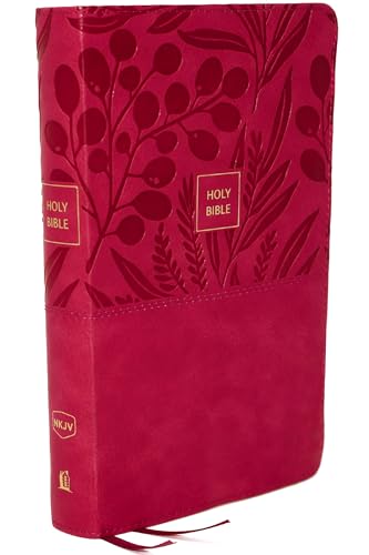 Beispielbild fr NKJV, End-of-Verse Reference Bible, Personal Size Large Print, Leathersoft, Pink, Thumb Indexed, Red Letter, Comfort Print: Holy Bible, New King James Version zum Verkauf von GF Books, Inc.