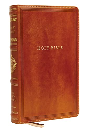 9780785239246: Holy Bible: King James Version, Brown, Leathersoft, Personal Size, Red Letter, Comfort Print
