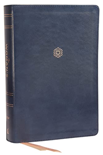 Stock image for NIV, The Woman's Study Bible, Leathersoft, Blue, Full-Color, Red Letter, Thumb Indexed: Receiving God's Truth for Balance, Hope, and Transformation for sale by Book Deals