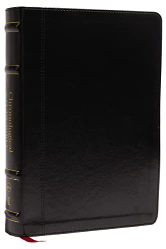 9780785239550: NKJV, Chronological Study Bible, Leathersoft, Black, Comfort Print: Holy Bible, New King James Version