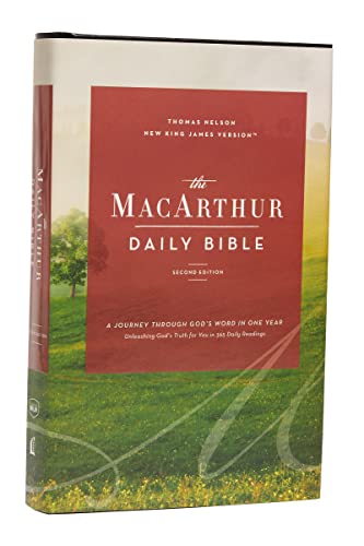 Stock image for The NKJV, MacArthur Daily Bible, 2nd Edition, Hardcover, Comfort Print: Read the Bible in One Year with Notes From John MacArthur for sale by Save With Sam