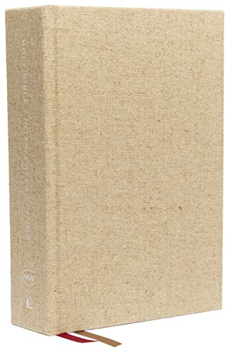 9780785243168: Holy Bible Interleaved Bible: New King James Version, Flax Cloth-bound, Journal Edition, Tan, Red Letter, Comfort Print: the Ultimate Bible Journaling Experience