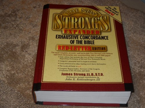 Beispielbild fr The New Strong's Expanded Exhaustive Concordance of the Bible (Red-Letter Edition) zum Verkauf von BooksRun