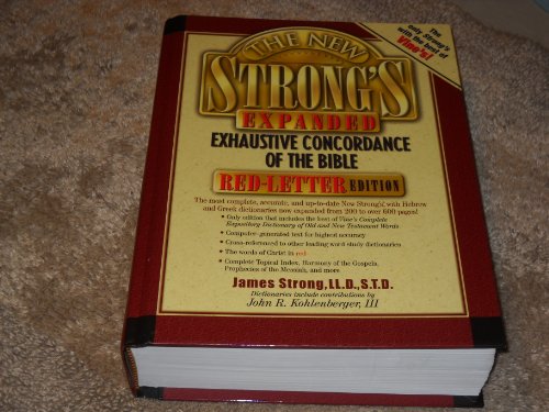 Stock image for The New Strong's Expanded Exhaustive Concordance of the Bible (Red-Letter Edition) for sale by Irish Booksellers