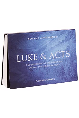 Imagen de archivo de NKJV Luke/Acts Devotional, Flipback Edition, Red Letter, Paperback: New King James Version; A Scripture Reading Including 52 Devotional Guides on Jesus' Life and the Church a la venta por Monster Bookshop