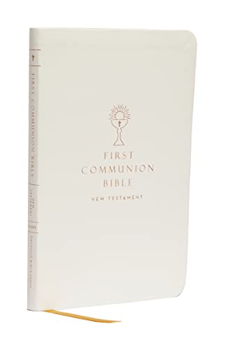 Stock image for Nabre, New American Bible, Revised Edition, Catholic Bible, First Communion Bible: New Testament, Leathersoft, White: Holy Bible for sale by ThriftBooks-Atlanta