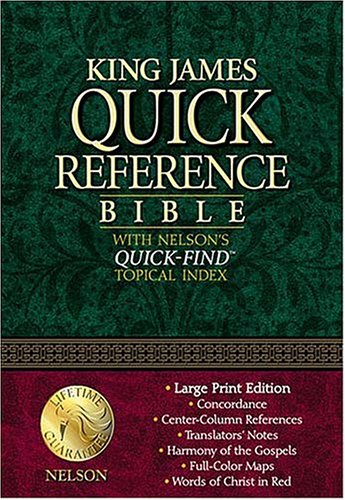 9780785257035: Large Print Quick Reference Bible