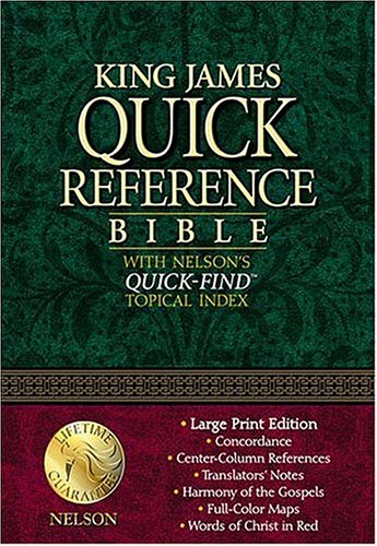9780785257042: Kjv Quick Reference Bible The Easy-to-access King James Version With Quick-reference Features