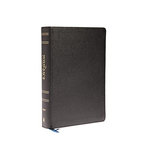 Imagen de archivo de NIV, The Womans Study Bible, Genuine Leather, Black, Full-Color, Red Letter, Thumb Indexed: Receiving Gods Truth for Balance, Hope, and Transformation a la venta por Books-FYI, Inc.