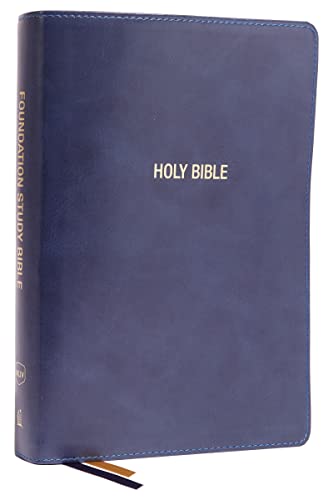 Stock image for NKJV, Foundation Study Bible, Large Print, Leathersoft, Blue, Red Letter, Comfort Print: Holy Bible, New King James Version for sale by HPB-Blue