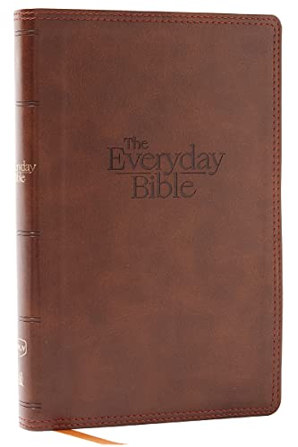 Beispielbild fr NKJV, The Everyday Bible, Leathersoft, Brown, Red Letter, Comfort Print: 365 Daily Readings Through the Whole Bible zum Verkauf von Monster Bookshop