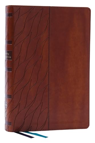 Stock image for Encountering God Study Bible: Insights from Blackaby Ministries on Living Our Faith (NKJV, Brown Leathersoft, Red Letter, Comfort Print) for sale by HPB-Emerald
