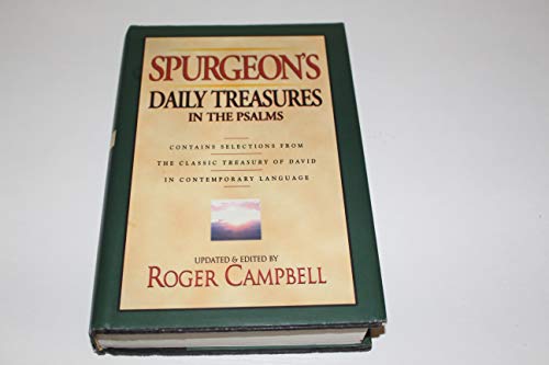 Imagen de archivo de Spurgeons Daily Treasures In T a la venta por SecondSale