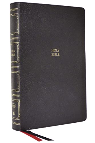 9780785290360: KJV Holy Bible: Paragraph-style Large Print Thinline with 43,000 Cross References, Black Genuine Leather, Red Letter, Comfort Print (Thumb Indexed): King James Version