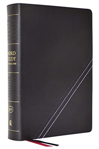 Stock image for KJV, Word Study Reference Bible, Bonded Leather, Black, Red Letter, Comfort Print: 2,000 Keywords that Unlock the Meaning of the Bible for sale by Books-FYI, Inc.