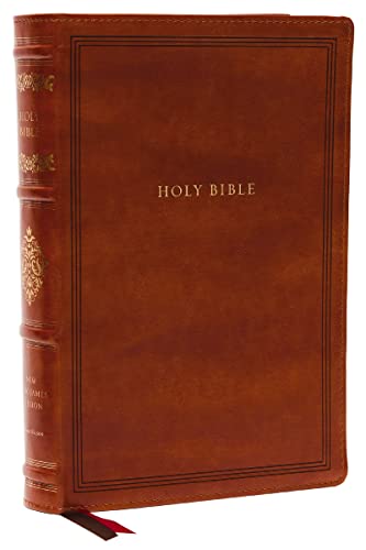 Stock image for KJV, Wide-Margin Reference Bible, Sovereign Collection, Leathersoft, Brown, Red Letter, Comfort Print: Holy Bible, New King James Version: Holy Bible, King James Version for sale by Kennys Bookshop and Art Galleries Ltd.