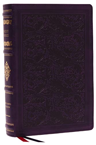 Stock image for KJV, Wide-Margin Reference Bible, Sovereign Collection, Leathersoft, Purple, Red Letter, Comfort Print: Holy Bible, New King James Version: Holy Bible, King James Version (The Sovereign Collection) for sale by Kennys Bookshop and Art Galleries Ltd.