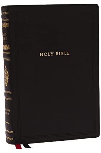 Stock image for KJV, Wide-Margin Reference Bible, Sovereign Collection, Genuine Leather, Black, Red Letter, Comfort Print: Holy Bible, New King James Version: Holy Bible, King James Version for sale by Kennys Bookshop and Art Galleries Ltd.