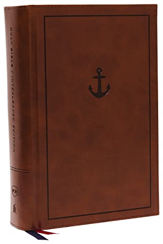 Imagen de archivo de NKJV, Interleaved Bible, Journal Edition (Brown Leather over Board) a la venta por BookOutlet