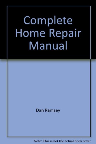 Imagen de archivo de Complete Home Repair Manual a la venta por Half Price Books Inc.