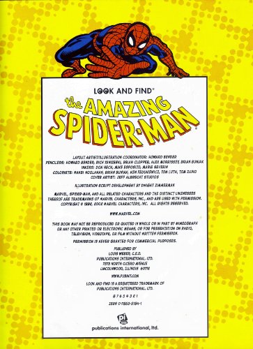 Stock image for Look and Find the Amazing Spider-Man (Look & find books) for sale by Reliant Bookstore