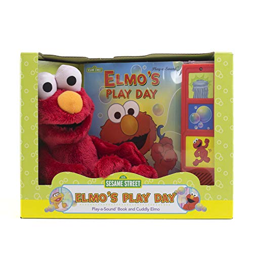 Stock image for Sesame Street - Elmo's Play Day - Play-a-Sound Book and Cuddly Elmo Plush - PI Kids for sale by SecondSale