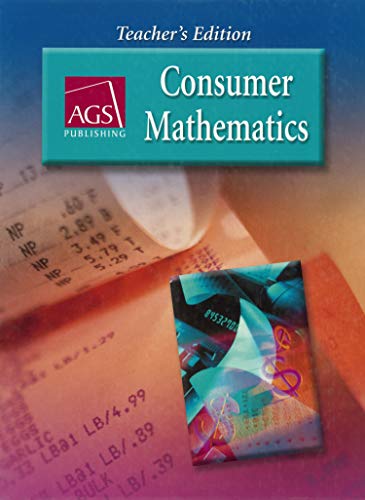 Beispielbild fr AGS Consumer Mathematics, Teacher's Edition zum Verkauf von BooksRun