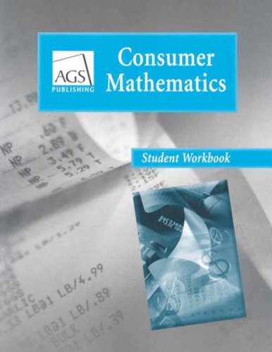 Beispielbild fr Consumer Mathematics Student Workbook zum Verkauf von Better World Books