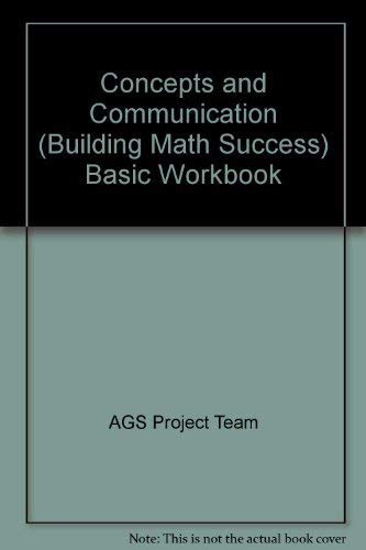 Beispielbild fr Concepts and Communication (Building Math Success) Basic Workbook zum Verkauf von HPB-Ruby