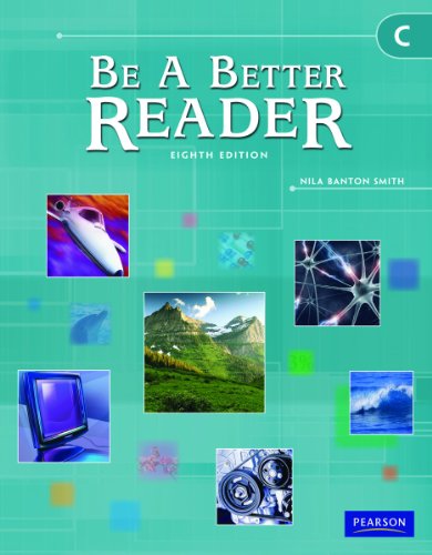 Beispielbild fr BE A BETTER READER LEVEL C STUDENT WORKTEXT zum Verkauf von Better World Books