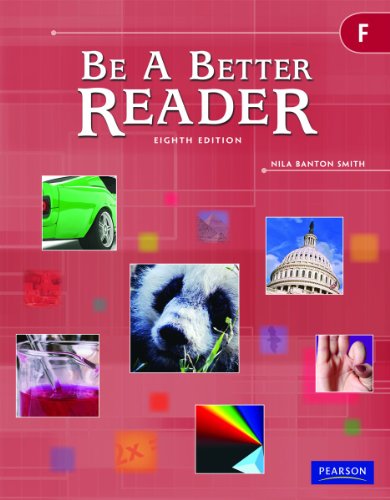 9780785466611: Be a Better Reader Level F Student Worktext