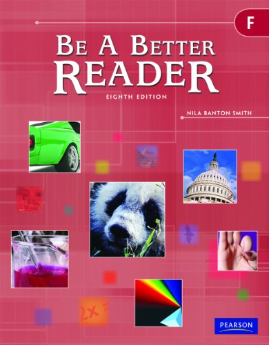 Stock image for Be A Better Reader Level F, 8th Edition ; 9780785466611 ; 0785466614 for sale by APlus Textbooks