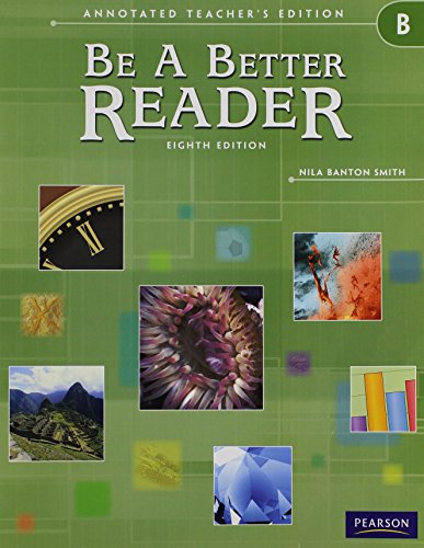 Title: BE A BETTER READER LEVEL B ATE (9780785466642) by AGS Secondary