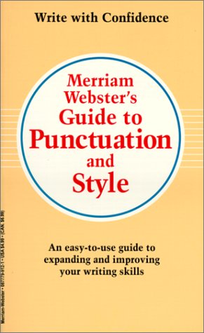 Imagen de archivo de Merriam-Webster's Guide to Punctuation and Style a la venta por Robinson Street Books, IOBA
