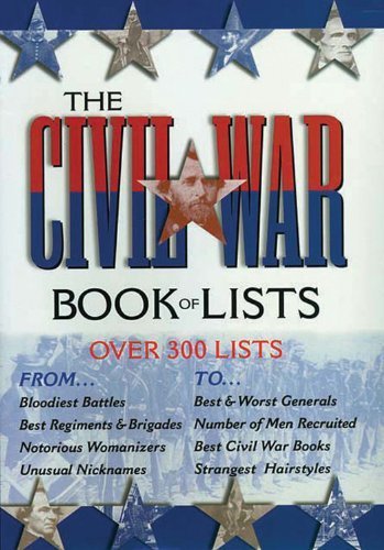 Beispielbild fr The Civil War Book of Lists zum Verkauf von Wonder Book