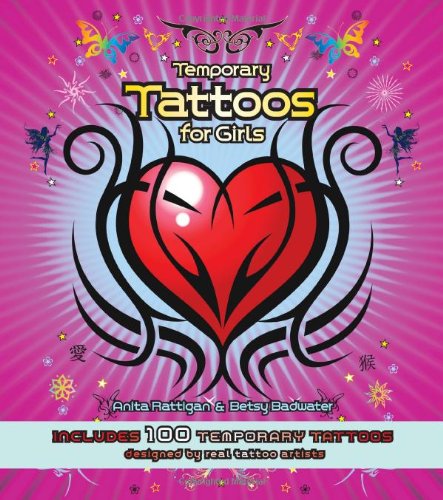 Temporary Tattoos for Girls. Includes 100 temporary Tattoos.