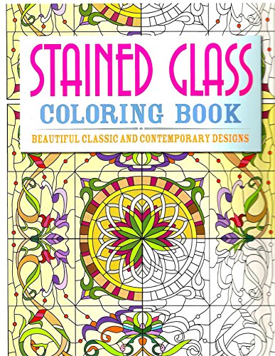 Beispielbild fr Stained Glass Coloring Book: Beautiful Classic and Contemporary Designs (Chartwell Coloring Books) zum Verkauf von Wonder Book