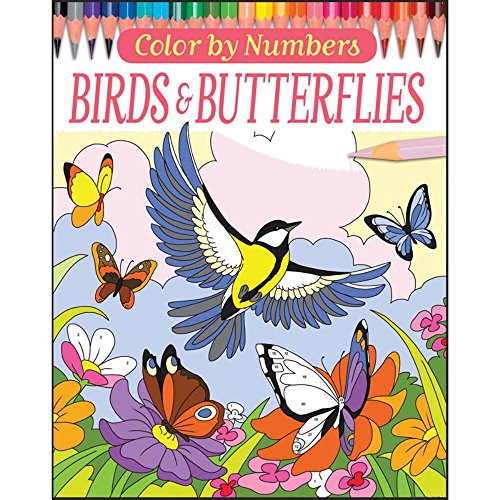 Stock image for Color by Numbers: Birds and Butterflies for sale by McPhrey Media LLC