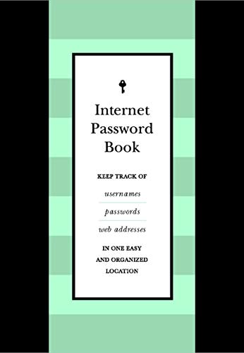 Imagen de archivo de Internet Password Book: Keep Track of Usernames, Passwords, and Web Addresses in One Easy and Organized Location a la venta por ThriftBooks-Dallas