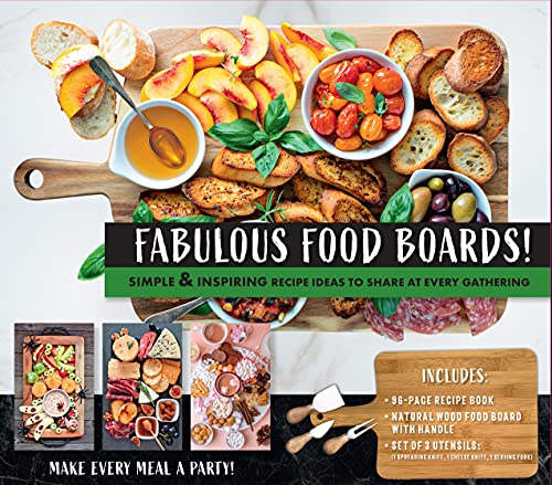 Beispielbild fr Fabulous Food Boards Kit: Simple & Inspiring Recipe Ideas to Share at Every Gathering - Includes Guidebook, Serving Board, and Cheese Knives zum Verkauf von PlumCircle